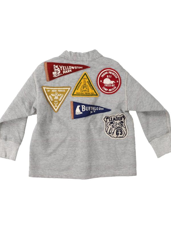 DD KIDS Inlay Fleece Striped Cardigan