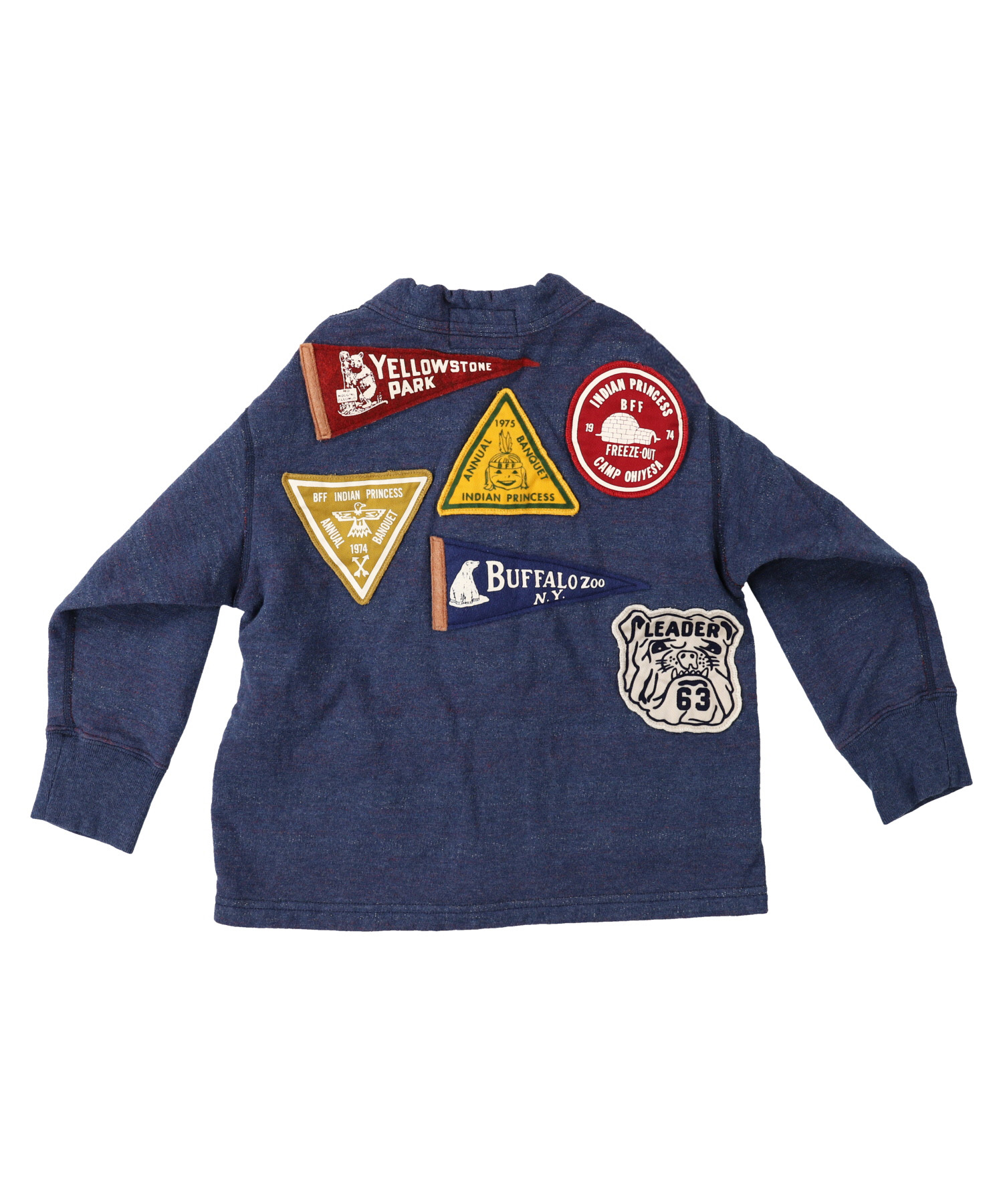 DD KIDS Inlay Fleece Striped Cardigan