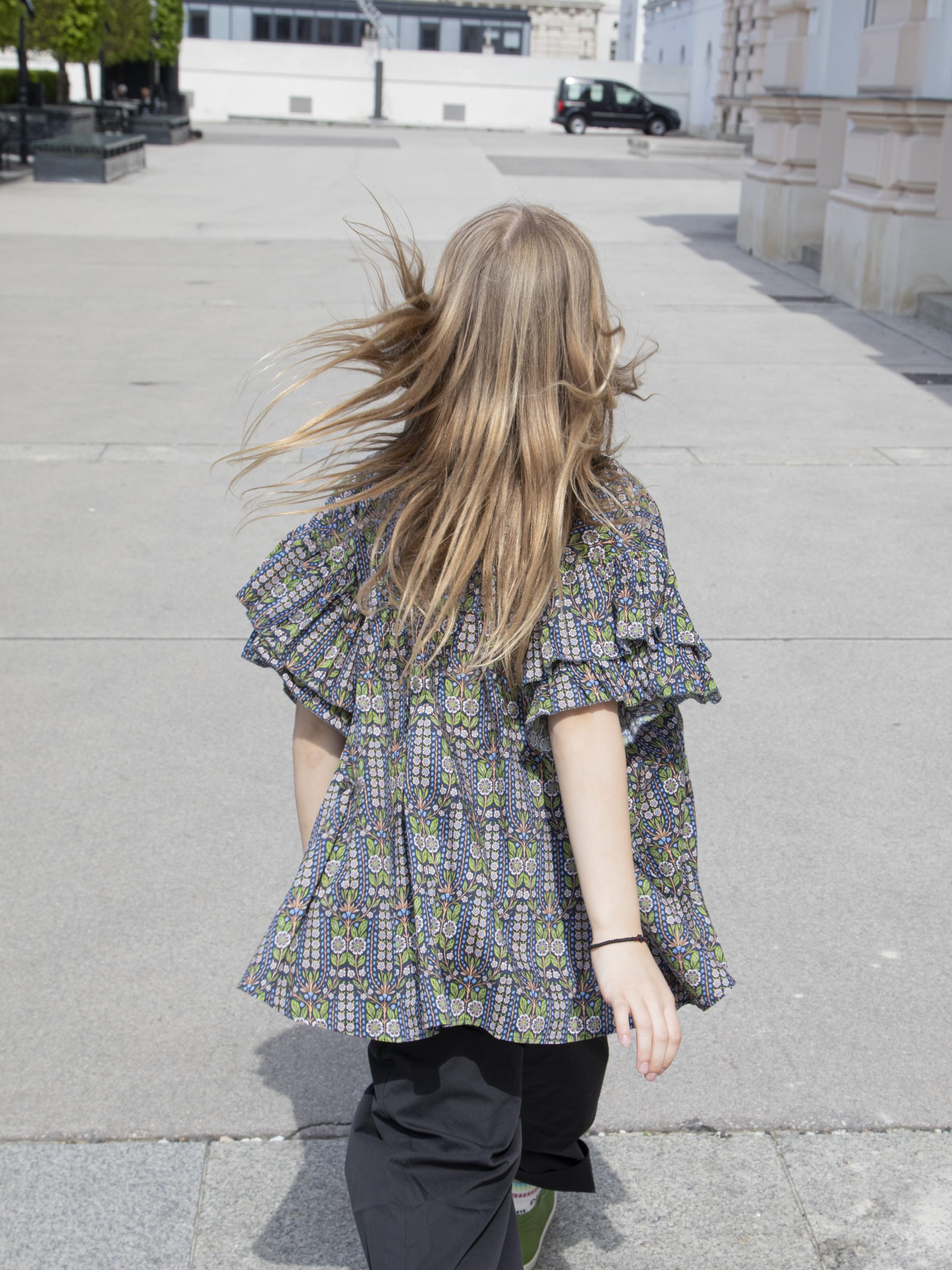 FITH KIDS Liberty LINDSAY GARDEN Ruffle 3/4 Sleeve