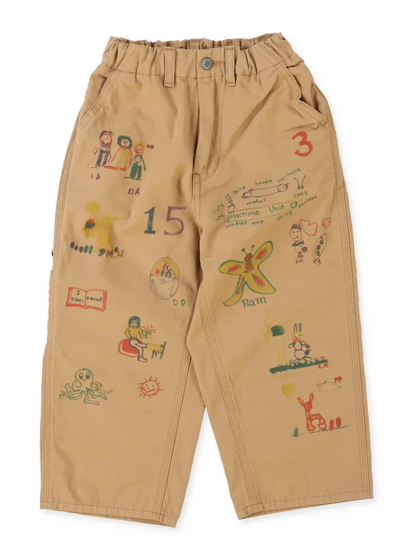 DD Kids Cotton Satin Scribble Pants