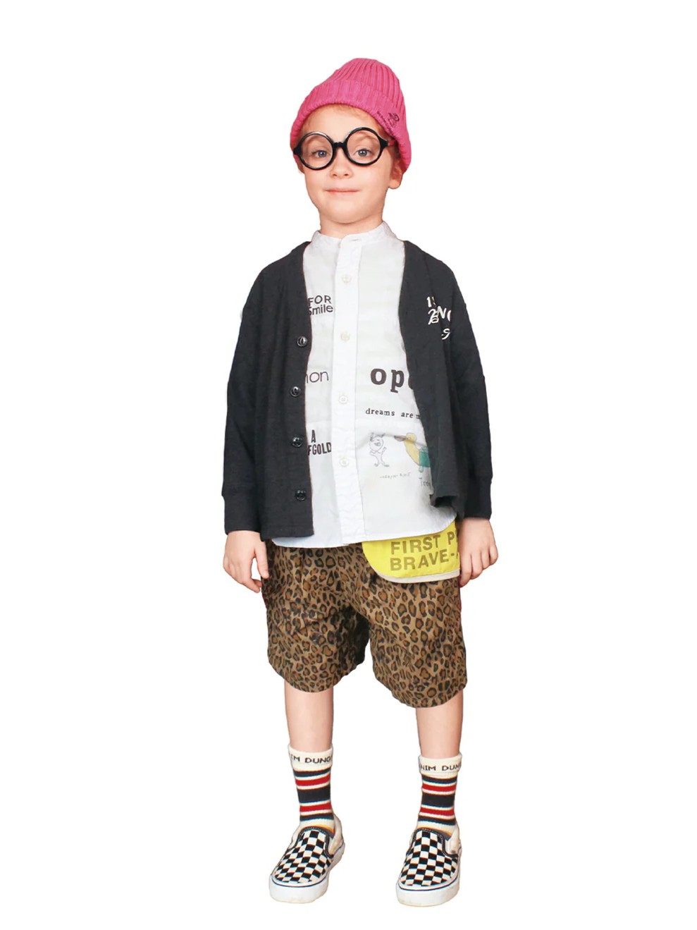 DD Kids Back-satin Scribble Shorts