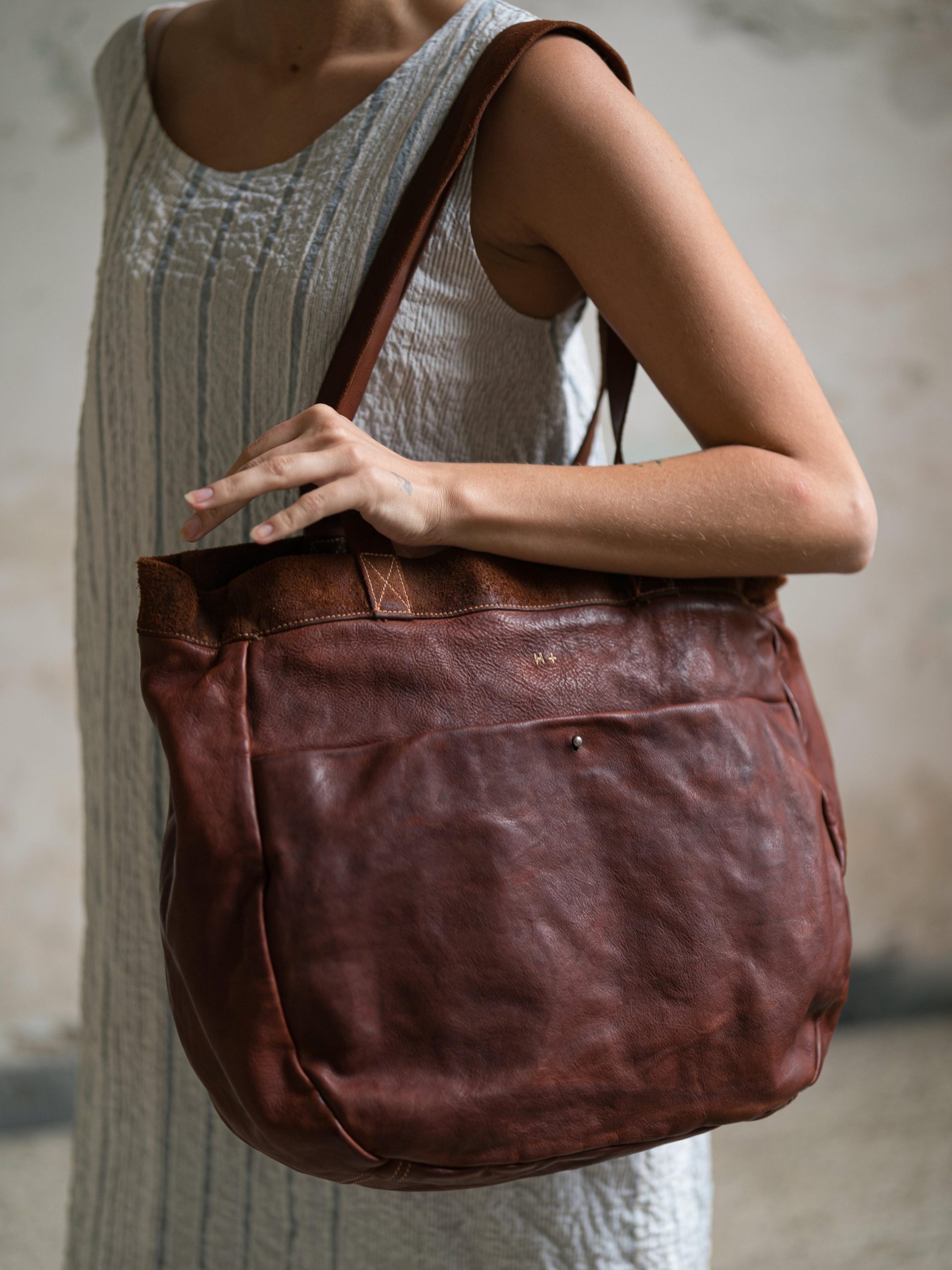 H+ TANYA Leather Totebag