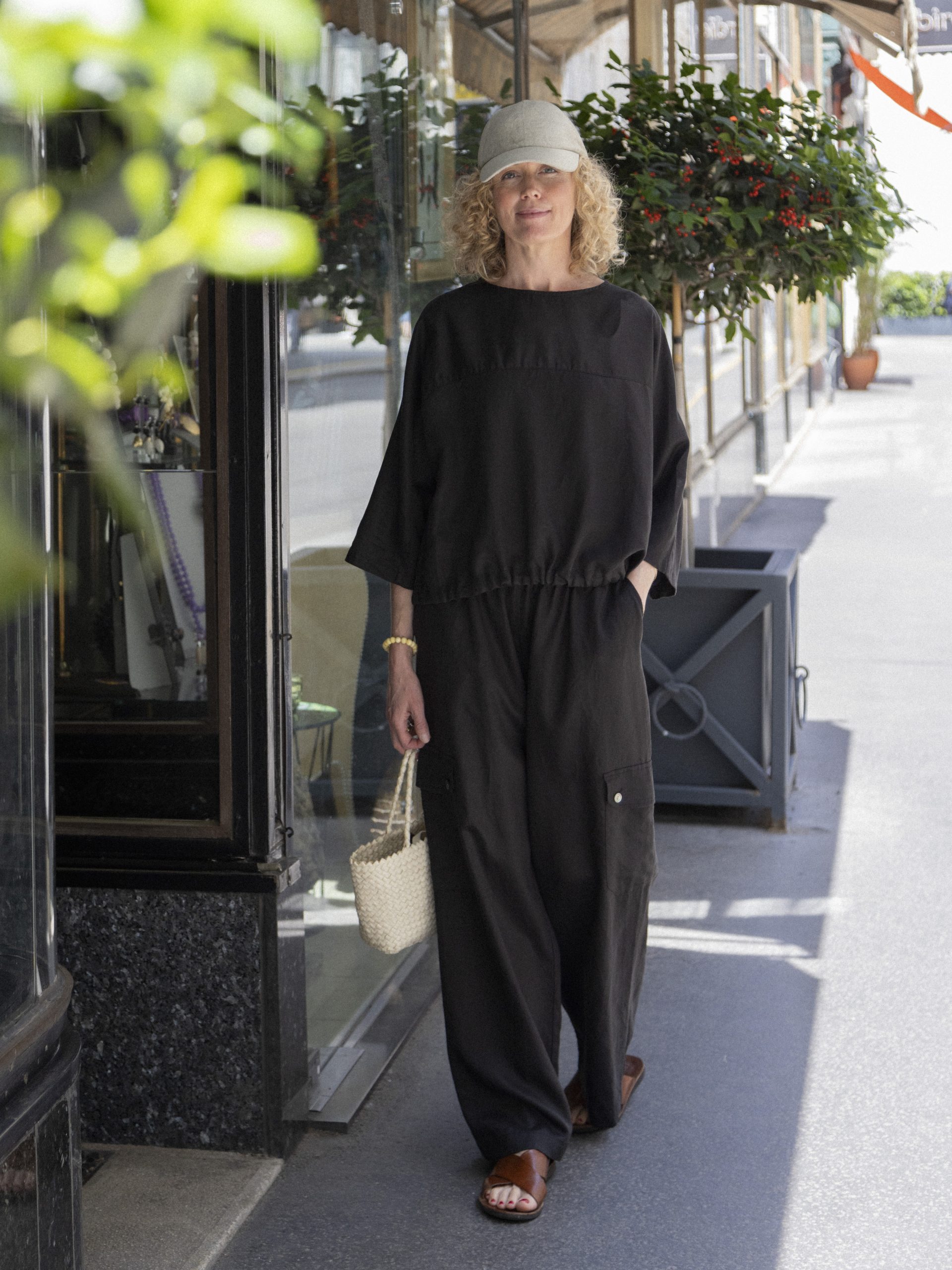 Sarahwear Linen Twill Cargo Pants