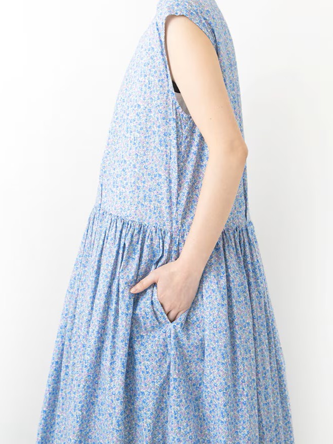 Veritecoeur LIBERTY PRINT Sleeveless Dress