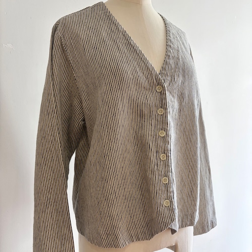 Hickory Stripe Linen Shirt