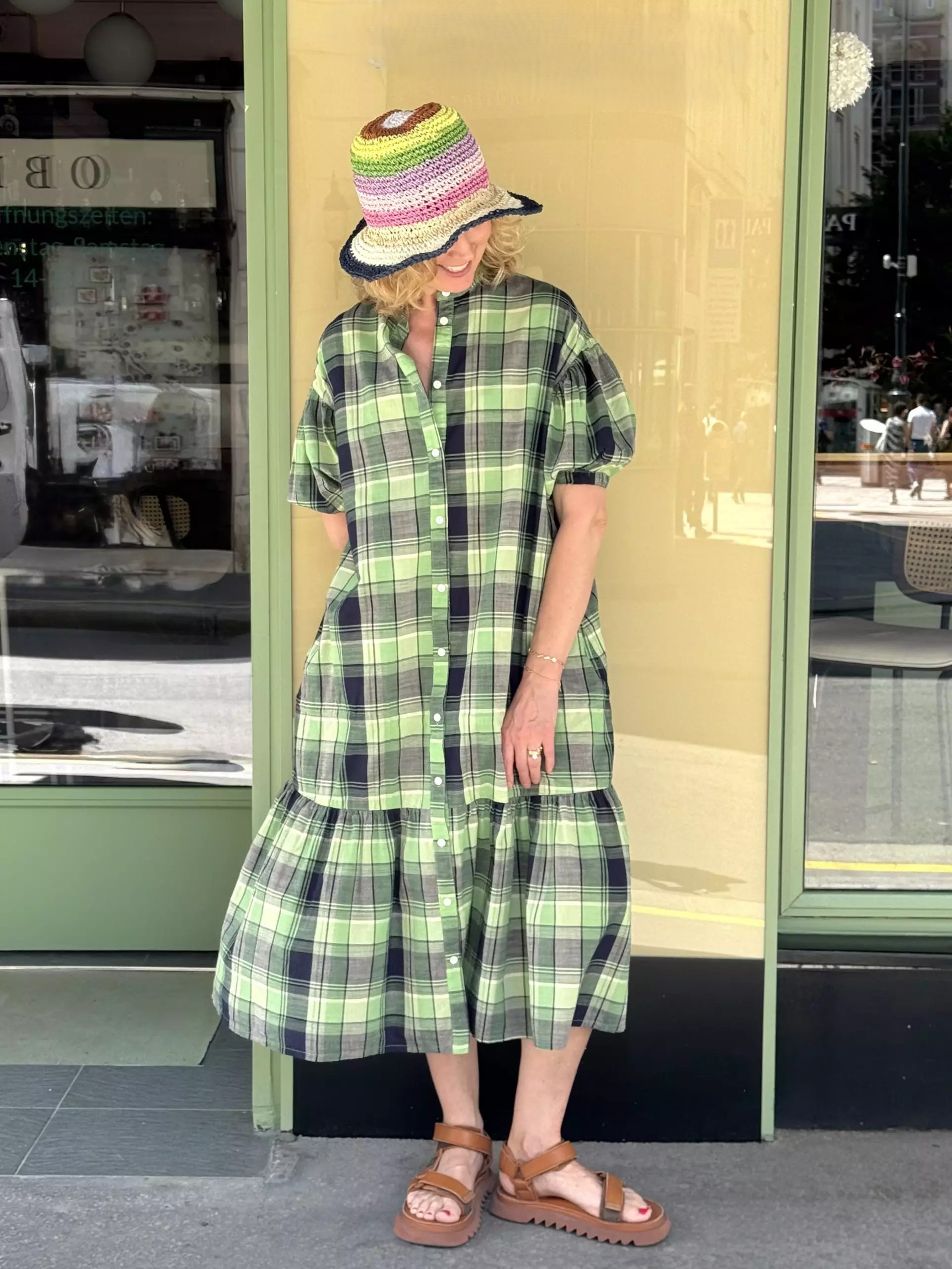 DD Madras Plaid Docking Dress