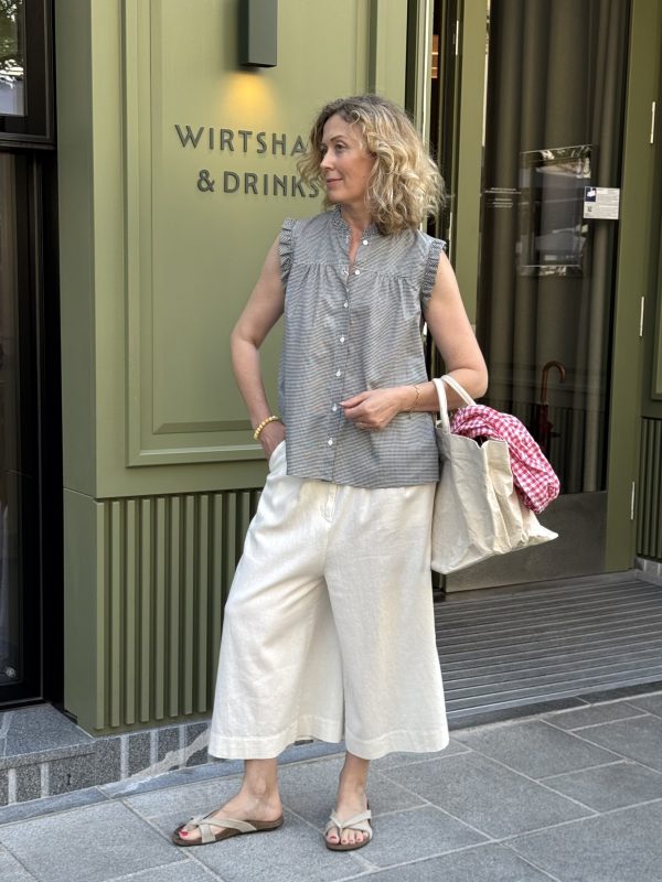 Kyoko Denim Linen Pants