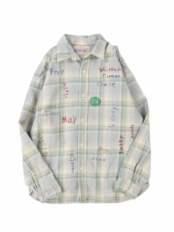 DD Plaid Scribble Shirt